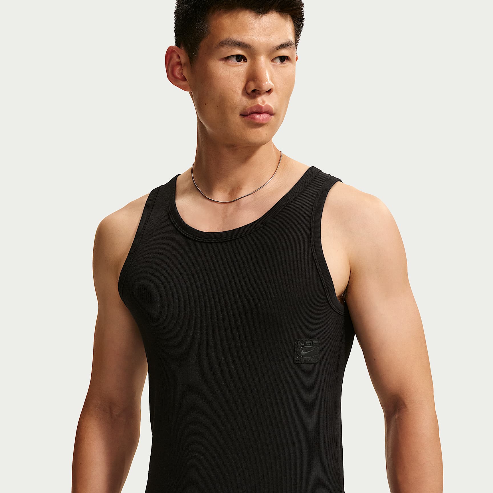 Nike Trail Tank Top ブラック/グレー Nike N.A.C. Men's Dri-FIT Ribbed Tank Top. Nike ID